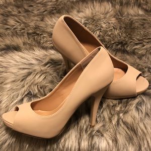 Nude Platform Heels